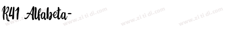 R41 Alfabeta字体转换